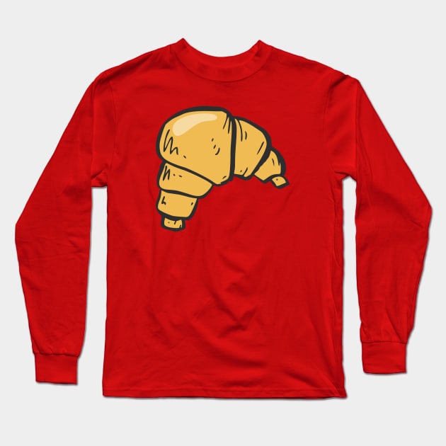 croissant dish Long Sleeve T-Shirt by dishcubung